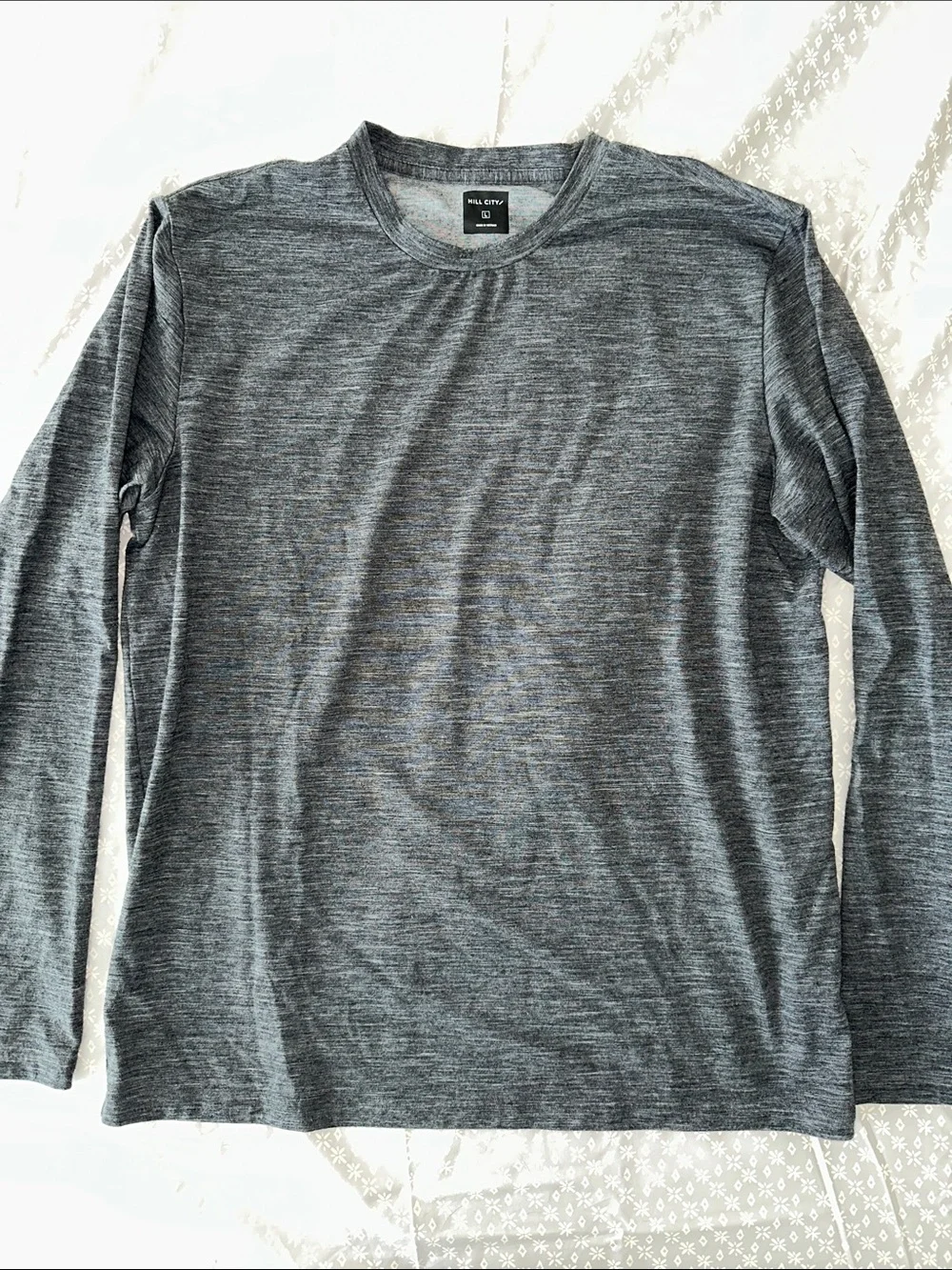 Men’s Hill City merino wool blend long sleeve- L